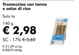 NaturaSì Tramezzino con tonno e salsa di riso offerta