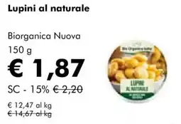 NaturaSì Lupini al naturale Biorganica Nuova offerta