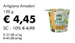NaturaSì Artigiana Amadori Pesto BIO offerta