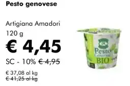 NaturaSì Pesto genovese Artigiana Amadori offerta