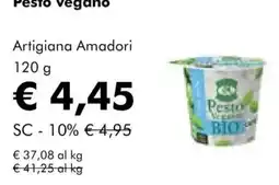 NaturaSì Pesto Vegano Artigiana Amadori offerta