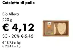 NaturaSì Cotoletta di pollo Bio Alleva offerta