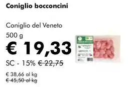 NaturaSì Coniglio bocconcini offerta