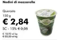 NaturaSì Nodini di mozzarella Querceta offerta