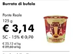 NaturaSì Burrata di bufala Ponte Reale offerta