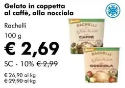 NaturaSì Gelato in coppetta al caffè, alla nocciola Rachelli offerta