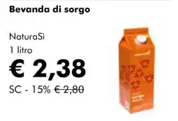NaturaSì Bevanda di sorgo NaturaSi offerta