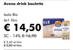 NaturaSì Avena drink bauletto Isola Bio offerta