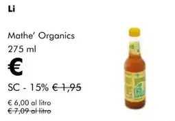 NaturaSì Mathe' Organics offerta