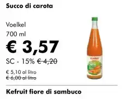 NaturaSì Succo di carota Voelkel offerta