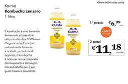 NaturaSì Karma Kombucha zenzero offerta