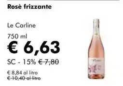 NaturaSì Rosè frizzante Le Carline offerta