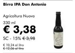 NaturaSì Birra IPA Don Antonio offerta