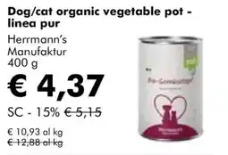 NaturaSì Dog/cat organic vegetable pot - linea pur Herrmann's Manufaktur offerta