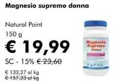 NaturaSì Magnesio supremo donna Natural Point offerta
