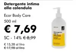 NaturaSì Detergente intimo alla calendula Ecor Body Care offerta