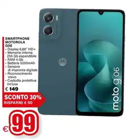Il Gigante SMARTPHONE MOTOROLA G06 offerta