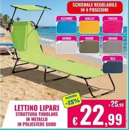Satur LETTINO LIPARI offerta