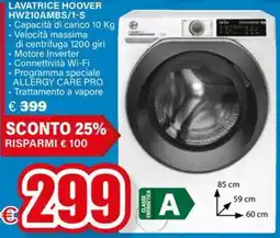 Il Gigante LAVATRICE HOOVER HW210AMBS/1-S offerta