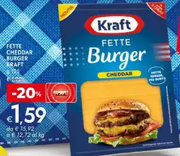 Bennet Fette cheddar burger kraft offerta