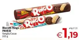 Eurospar Biscotti Ringo PAVESI offerta
