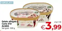 Eurospar Gelato affogato Carte d'Or ALGIDA offerta