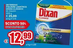 Il Gigante Detersivo polvere lavatrice Dixan classico offerta