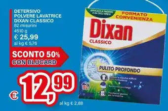 Detersivo polvere lavatrice Dixan classico
