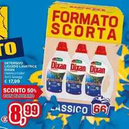 Il Gigante Detersivo liquido lavatrice Dixan classico offerta