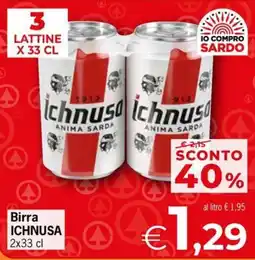 Eurospar Birra ICHNUSA offerta