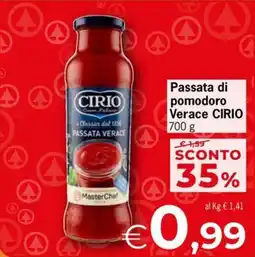 Eurospar Passata di pomodoro Verace CIRIO offerta