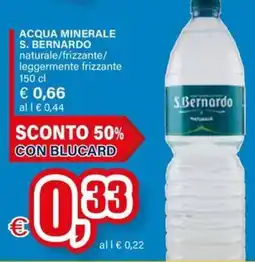 Il Gigante ACQUA MINERALE S. BERNARDO offerta