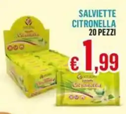 Satur Salviette Citronella offerta