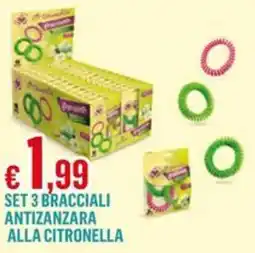 Satur Bracciali Antizanzara alla Citronella offerta
