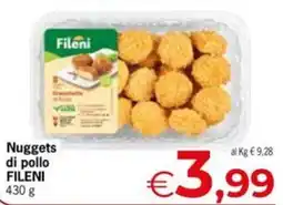 Eurospar Nuggets di pollo FILENI offerta