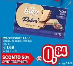 Il Gigante Waffer poker Lago offerta