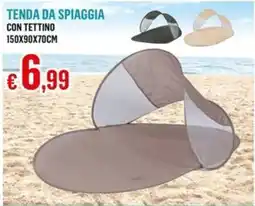 Satur TENDA DA SPIAGGIA CON TETTINO offerta