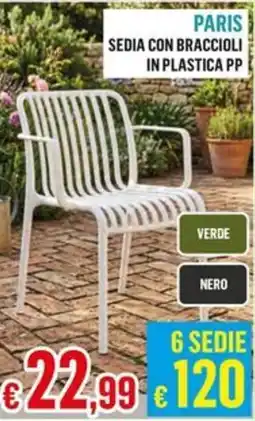 Satur PARIS SEDIA CON BRACCIOLI offerta