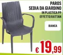 Satur PAROS SEDIA DA GIARDINO offerta