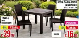 Satur Sedia da Giardino New Magic Effetto Rattan offerta