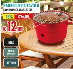 Satur BARBECUE DA TAVOLO CON MANICIC offerta
