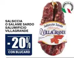 Il Gigante Salsiccìa Sarda Salumificio VillaGrande offerta