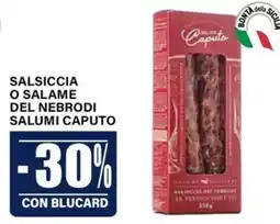 Il Gigante Salsiccia o Salame del Nebrodi Salumi Caputo offerta