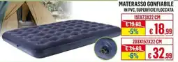Satur MATERASSO GONFIABILE IN PVC, SUPERFICIE FLOCCATA offerta