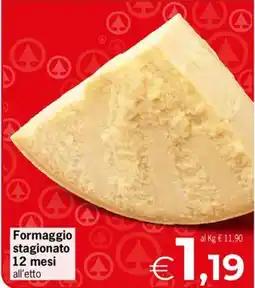 Eurospar Formaggio stagionato 12 mesi offerta