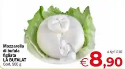 Eurospar Mozzarella di bufala figliata LA BUFALAT offerta