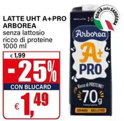 Il Gigante LATTE UHT A+PRO ARBOREA senza lattosio ricco di proteine offerta