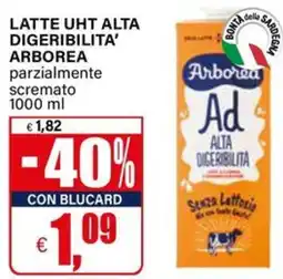 Il Gigante LATTE UHT ALTA DIGERIBILITA' ARBOREA offerta