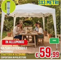 Satur GAZEBO ESTENSIBILE offerta