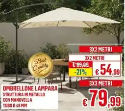 Satur OMBRELLONE LAMPARA offerta